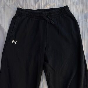Black Under Armor Youth Large Straight leg sweatpants